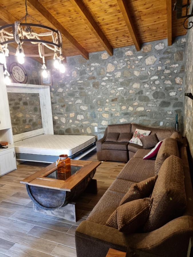 House With Big Garden And Barbeque In Nature Vourgareli Buitenkant foto
