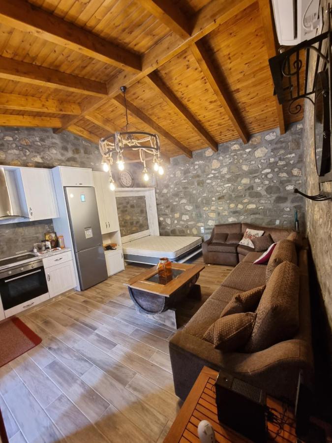 House With Big Garden And Barbeque In Nature Vourgareli Buitenkant foto