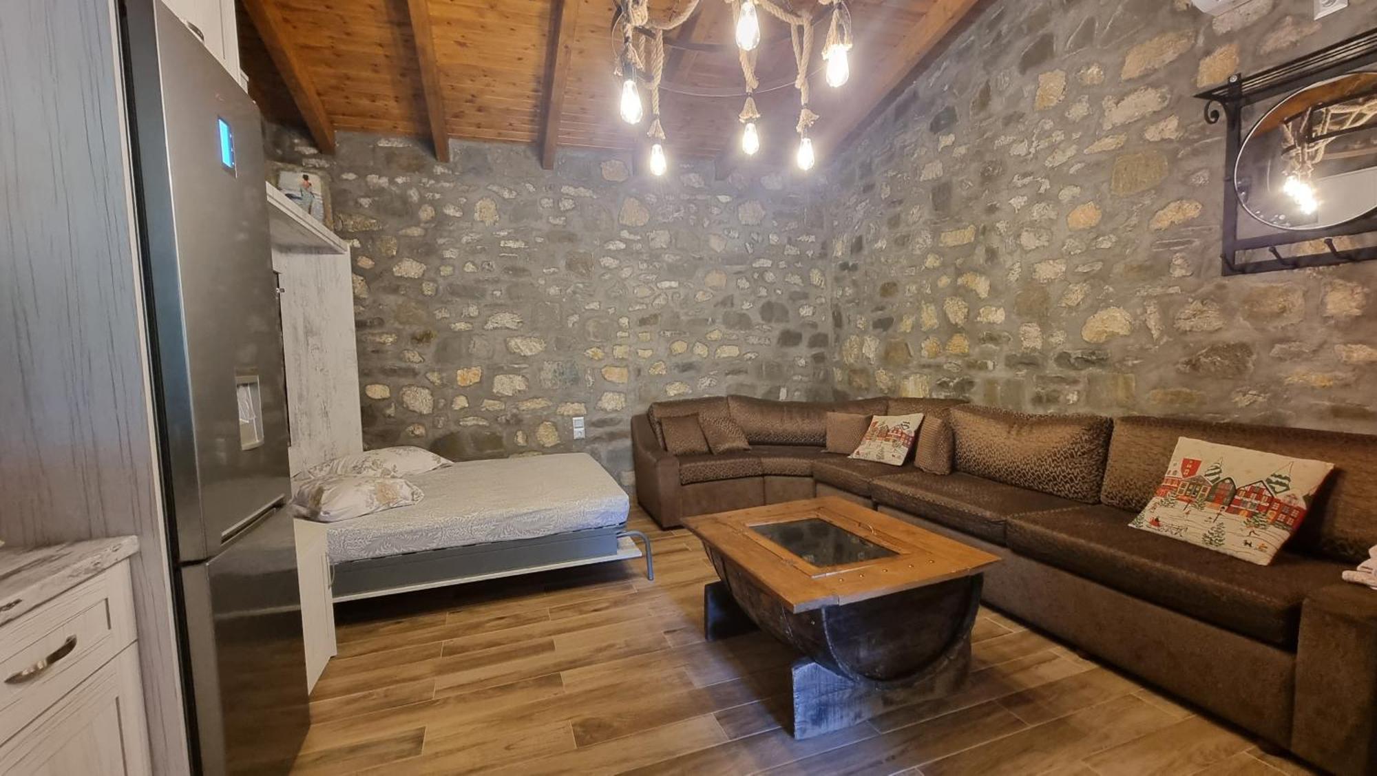 House With Big Garden And Barbeque In Nature Vourgareli Buitenkant foto