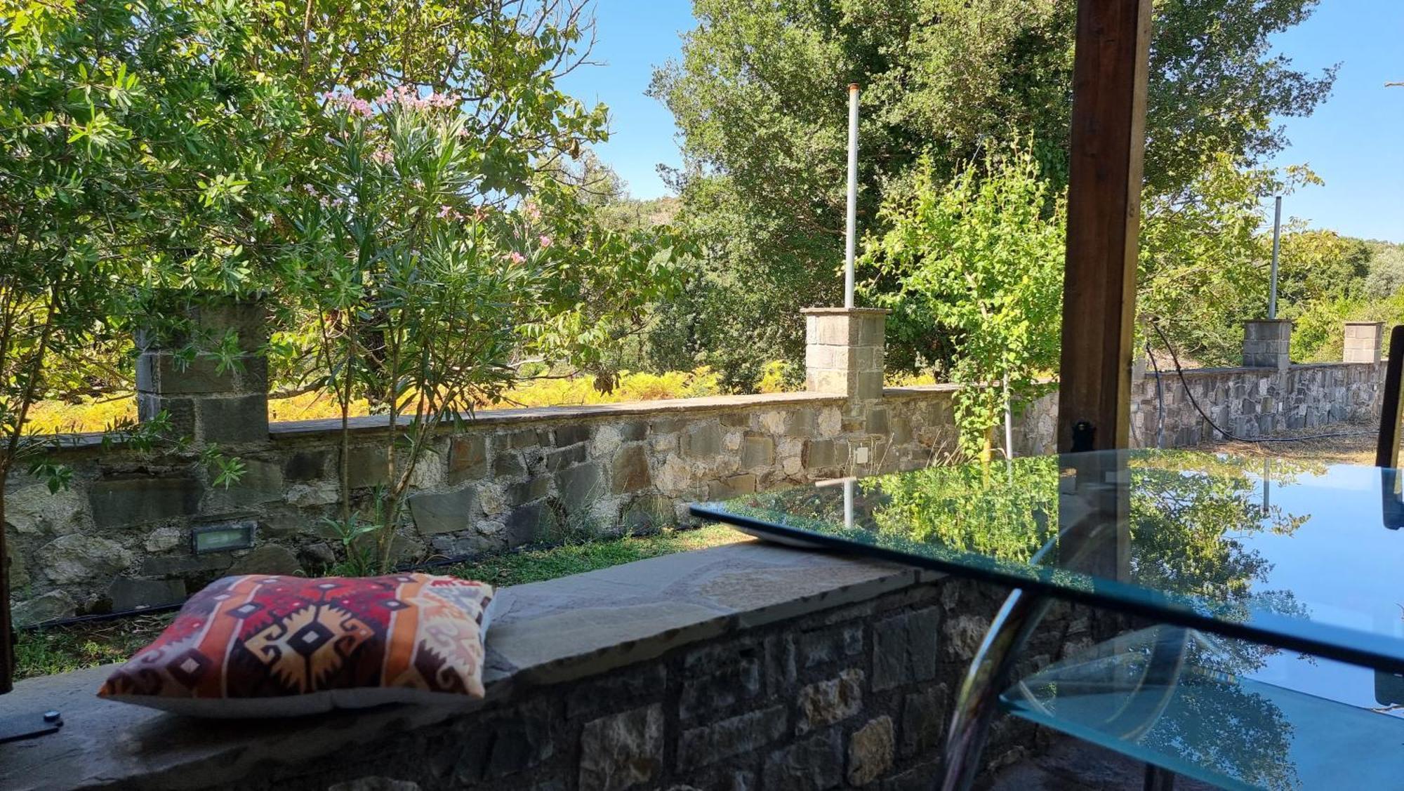 House With Big Garden And Barbeque In Nature Vourgareli Buitenkant foto